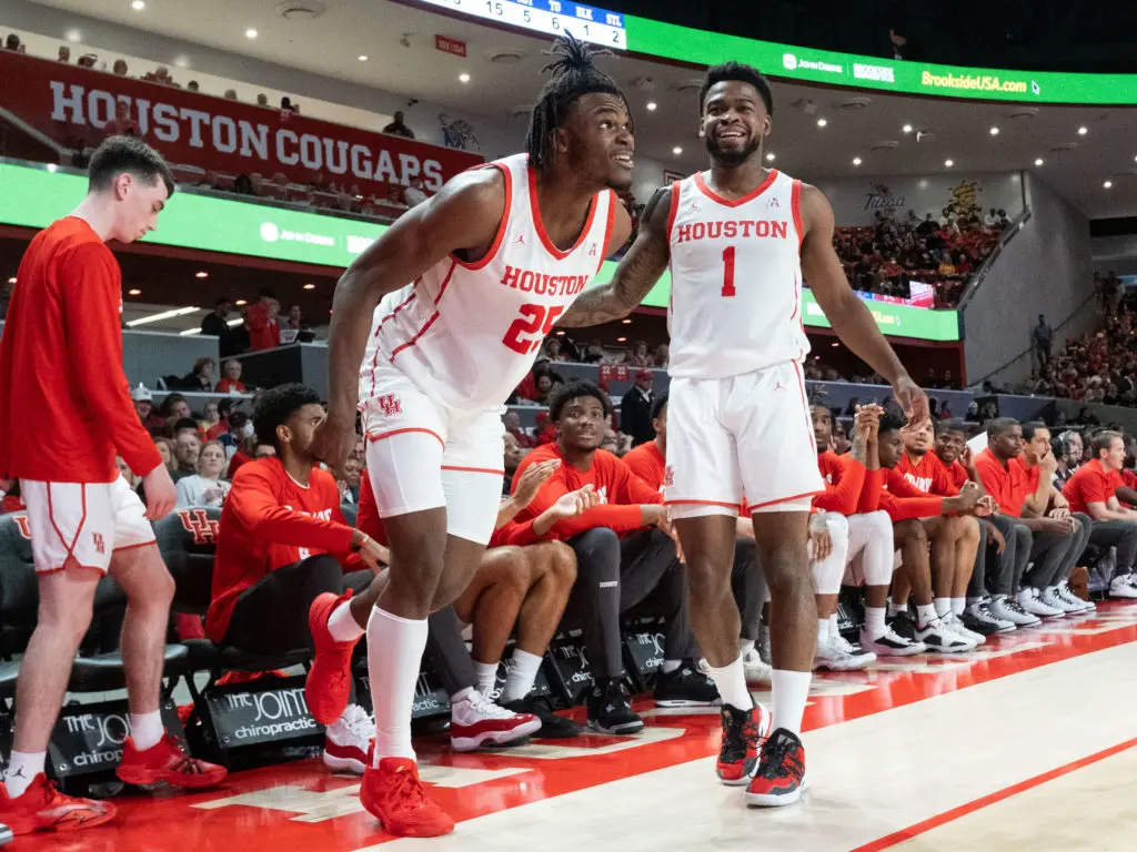 University of Houston freshman forward Jarace Walker (No. 25) easily should be a Top 8 pick in the upcoming NBA Draft. (Photo by F. Carter Smith)