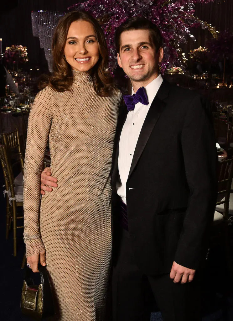 Dana Wempe, Blake Fertitta at the San Luis Salute Mardi Gras ball at the Galveston Island Convention Center at The San Luis Resort. (Photo by Dave Rossman)