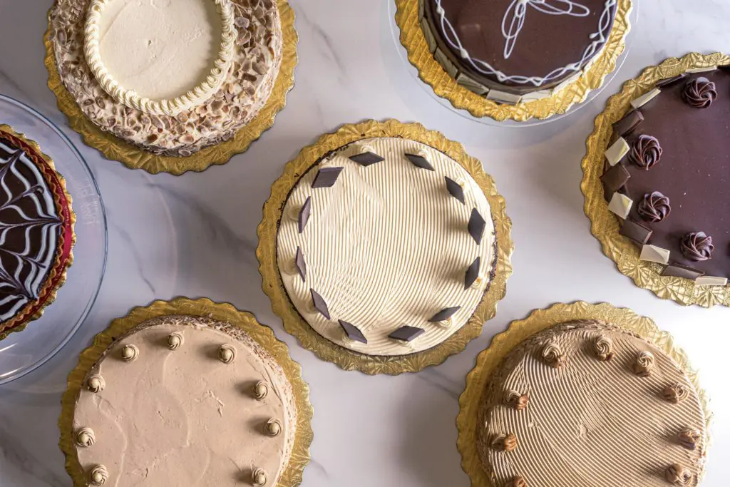 French-style cakes made daily are apropos for any occasion.  (Photo by Jenn Duncan)