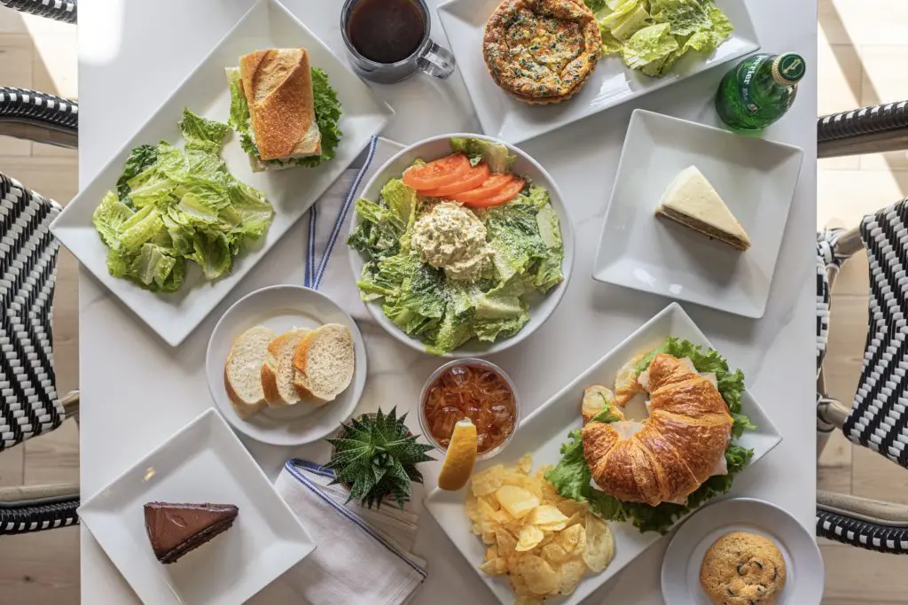 An array of some of the lunch items including box lunch options from salads to sandwiches and of course, a sweet treat.  (Photo by Jenn Duncan)