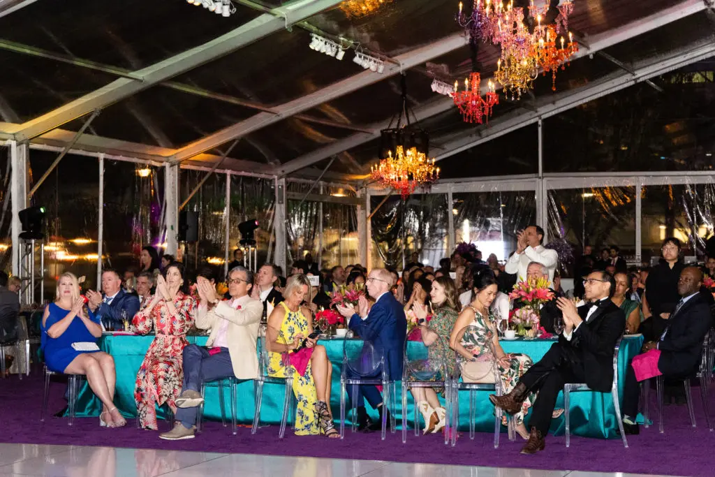 The party scene at the Gala on the Green benefiting Discovery Green. (Photo by Lawrence Elizabeth Knox)