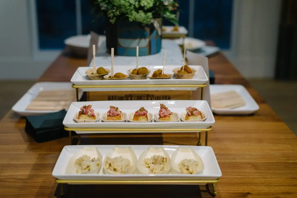 American-Italian inspired bites at the Houston Center for Photography 42nd Print Auction Kickoff (Photo by Johnny Than)