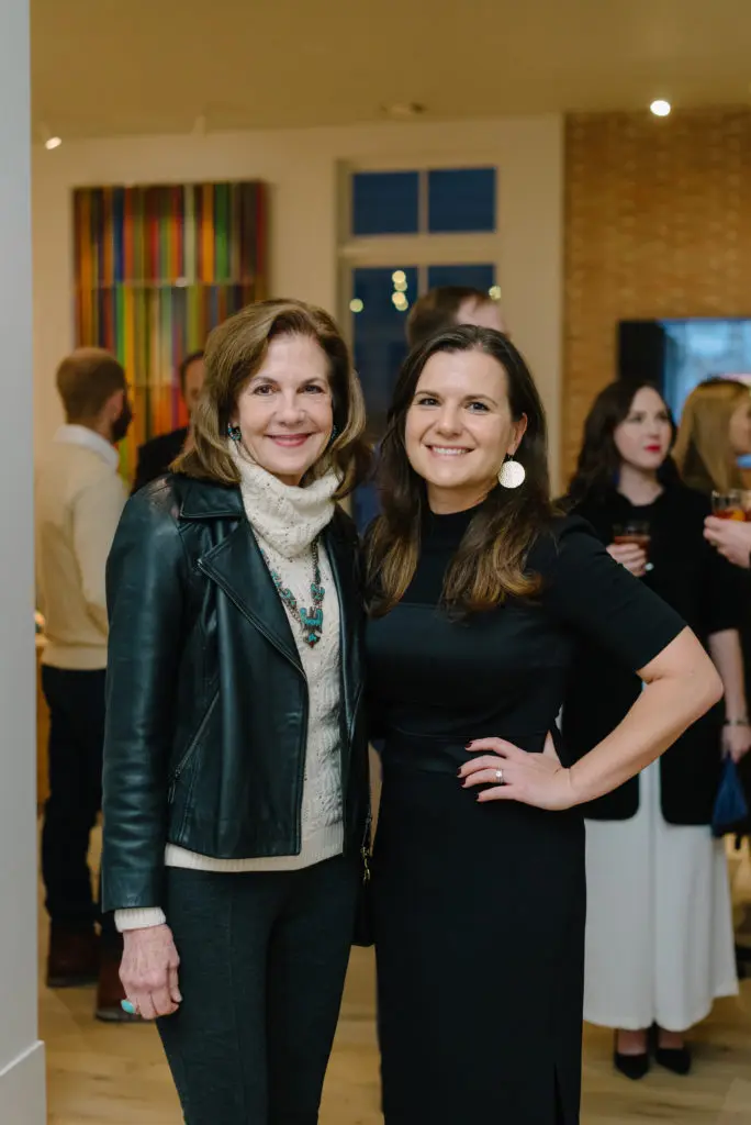 Jereann Chaney, Johanne Beaulieu Gatto at the Houston Center for Photography 42nd Print Auction Kickoff (Photo by Johnny Than)