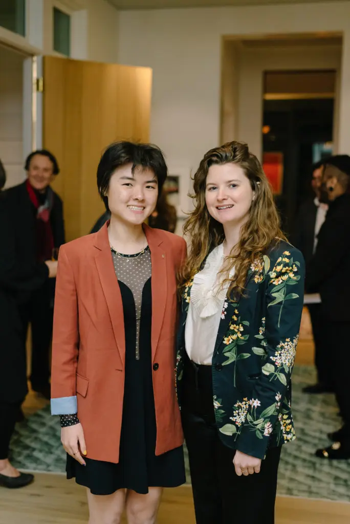 Caitlin Hsu, Madi Hurley at the Houston Center for Photography 42nd Print Auction Kickoff (Photo by Johnny Than)