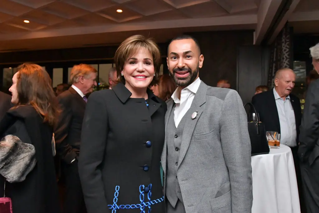 Hallie Vanderhider, Fady Armanious at the Men of Distinction announcement party at Steak 48  (Photo by Alex Montoya)