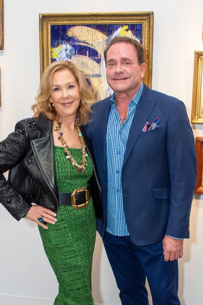 Laura Rathe, Don Mafrige Jr. at Laura Rathe Fine Art opening for Year of the Rabbit (Photo by Jacob Power Photography)