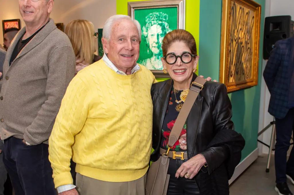 Ronald & Carol Rauch at Laura Rathe Fine Art opening for Year of the Rabbit (Photo by Jacob Power Photography)