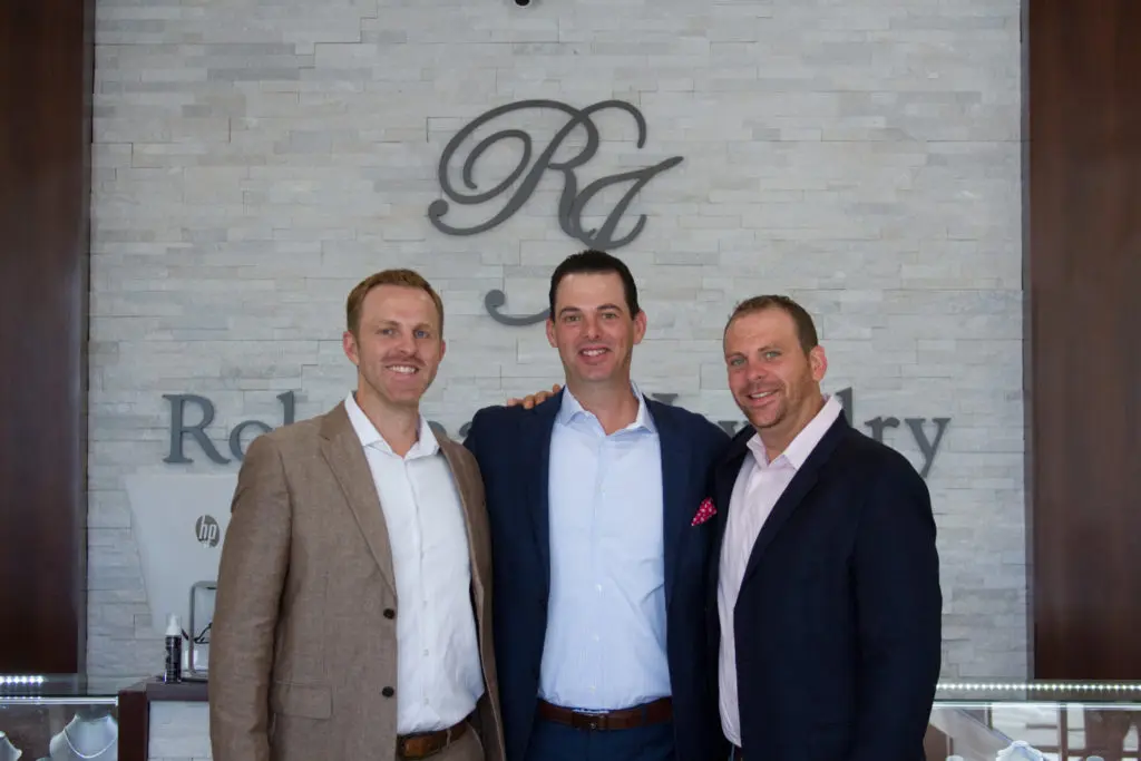 The Robichau brothers Jason, John and Matt continue what their father started at Robichau's Jewelry. (Photo courtesy John Robichau)