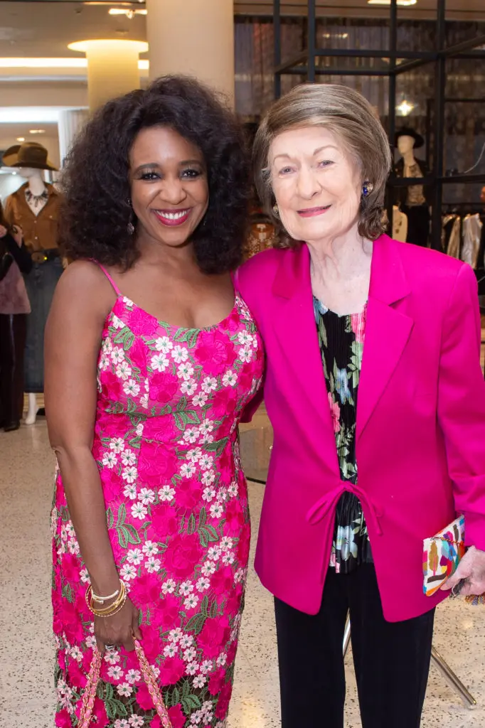 Jacquie Baly Craig, Cora Sue Mach at the American Cancer Society's 'Tickled Pink' evening at Tootsies. (Photo by Jacob Power)