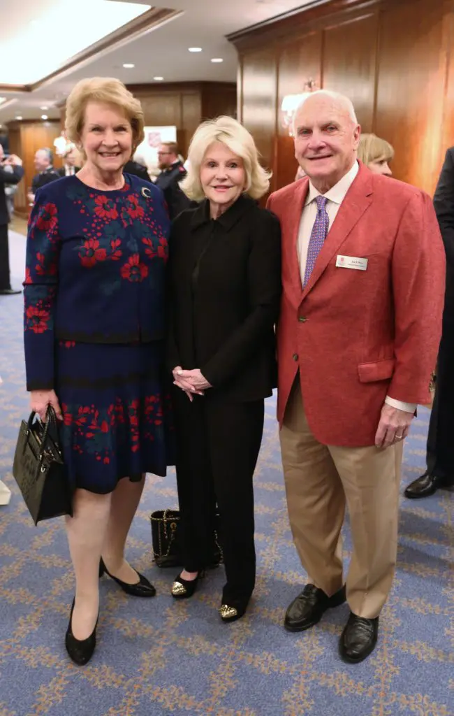 Jane Wise, Jan Griesenbeck, Jim Wise at the Salvation Army annual dinner held at The Houstonian Hotel. (Photo by Phillip Burn)