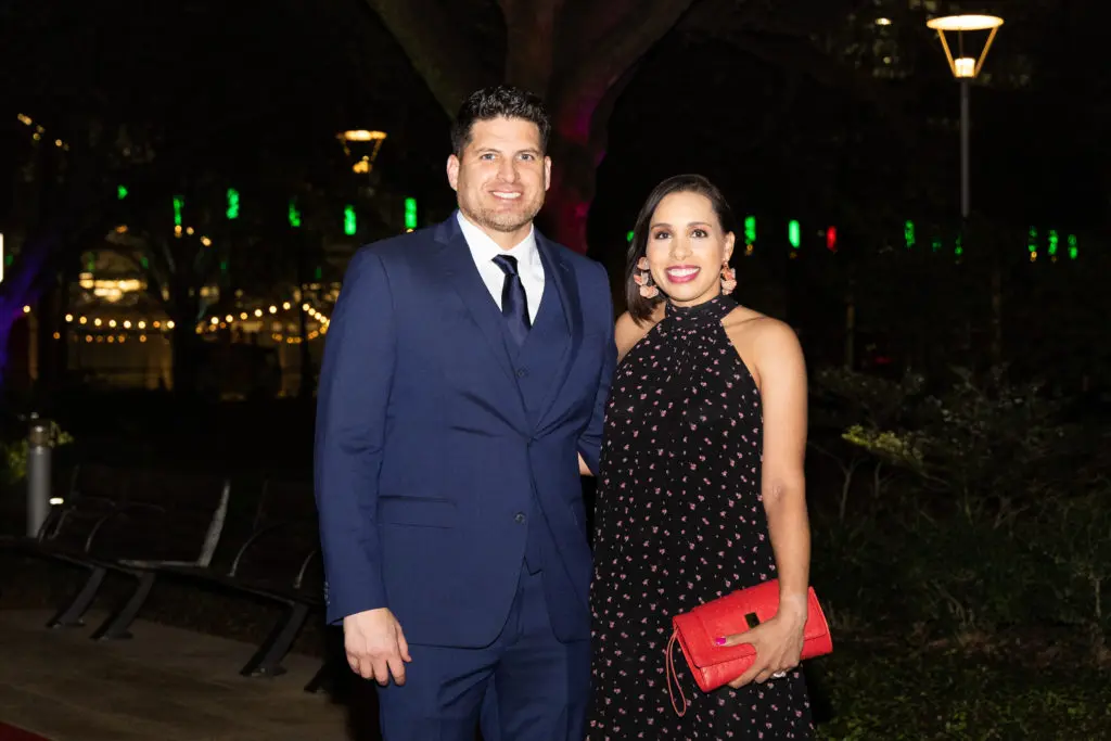 Jason Salas & Lacey Dalcour Salas at the Gala on the Green benefiting Discovery Green. (Photo by Lawrence Elizabeth Knox)
