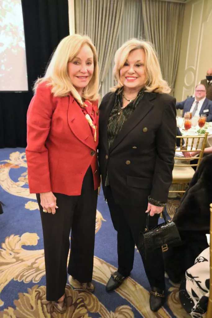 Judy McGee, Sidney Faust at the Salvation Army annual dinner held at The Houstonian Hotel. (Photo by Phillip Burn)