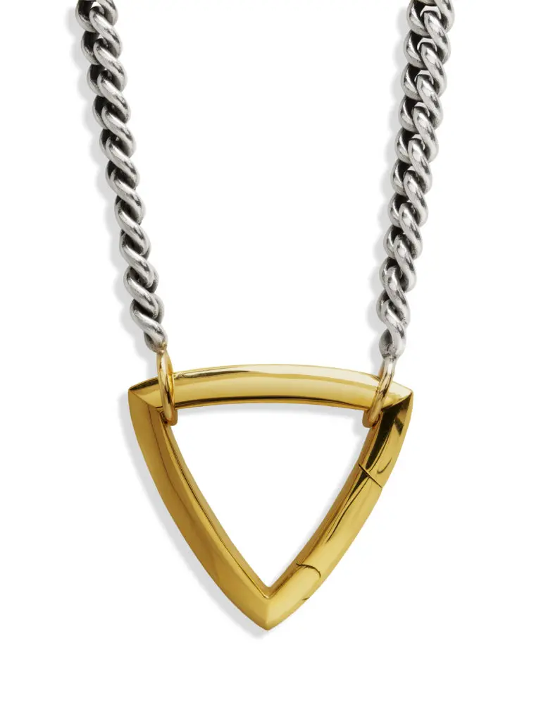 Marla Aaron Yellow Gold Triangle Lock