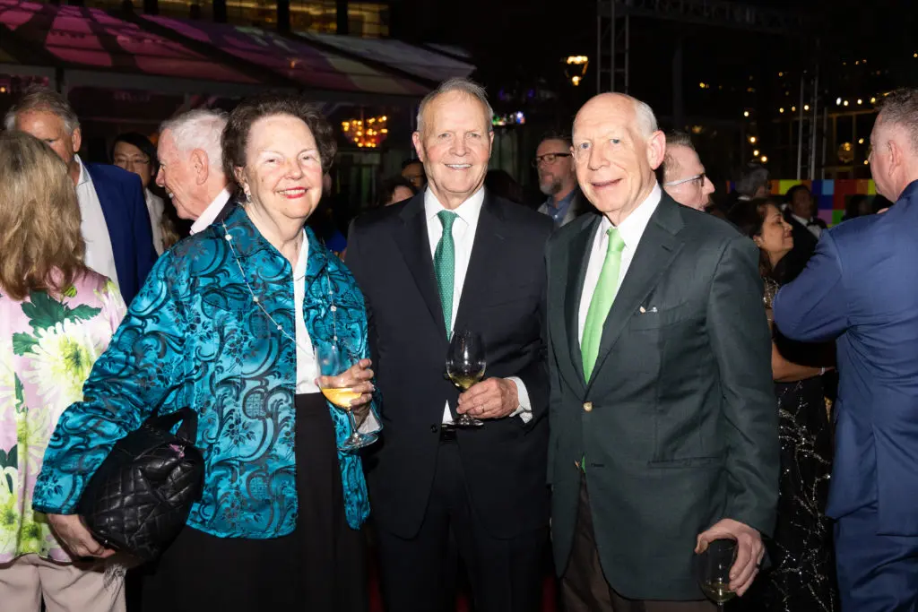 Mary Ann & Larry Faulkner, Bill White at the Gala on the Green benefiting Discovery Green (Photo by Lawrence Elizabeth Knox)