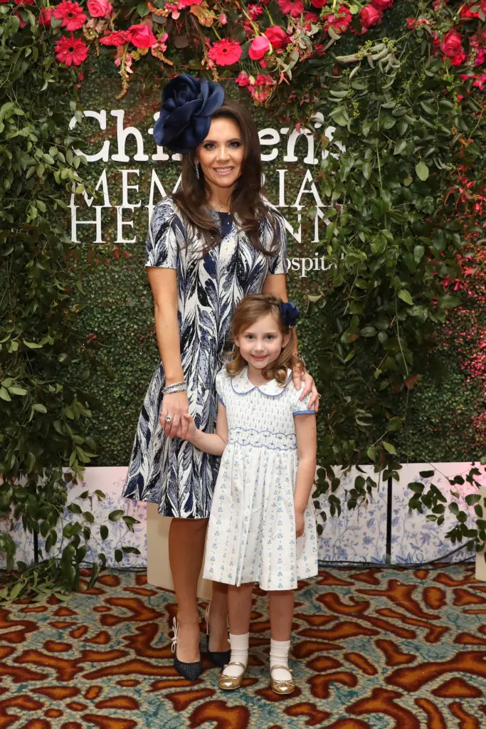 Joanna Marks and daughter Hannah at the Children's Memorial Hermann Hospital 'Mommy & Me High Tea' held at the St. Regis Hotel. (Photo by Priscilla Dickson)