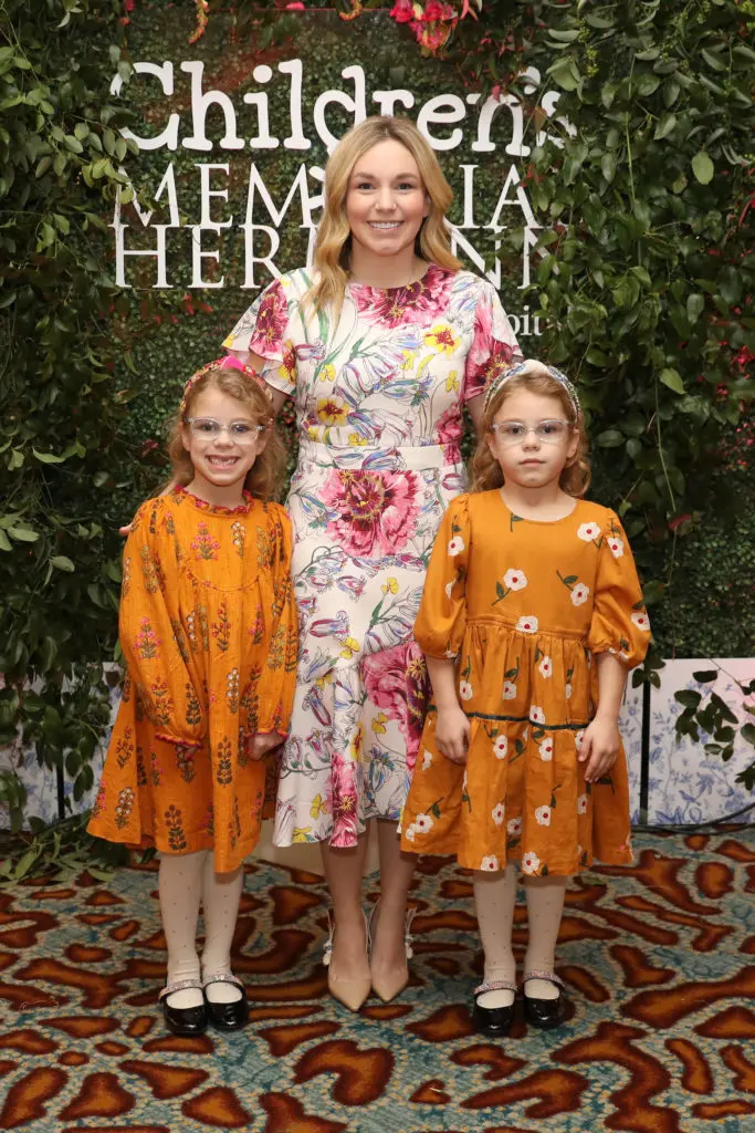 Stacy Johnson with daughters Amelia and Ainsley  at the Children's Memorial Hermann Hospital 'Mommy & Me High Tea' held at the St. Regis Hotel. (Photo by Priscilla Dickson)