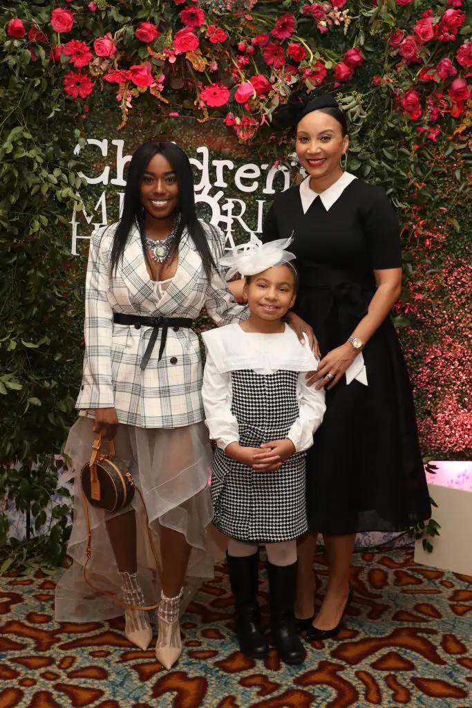 Felicia Stone, Aspen Stephens, Adrian Stephens at the Children's Memorial Hermann Hospital 'Mommy & Me High Tea' held at the St. Regis Hotel. (Photo by Priscilla Dickson)
