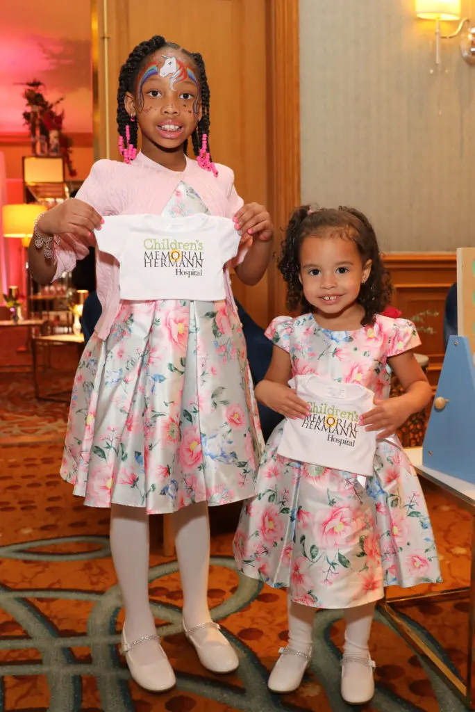 Karter Johnson, Harleigh Johnson at the Children's Memorial Hermann Hospital 'Mommy & Me High Tea' held at the St. Regis Hotel. (Photo by Priscilla Dickson)