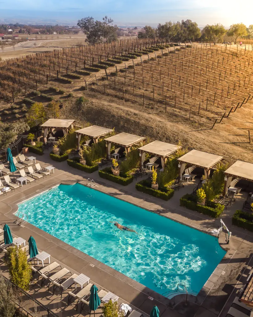 The pool at Allegretto (photo by Steven Ybarra)