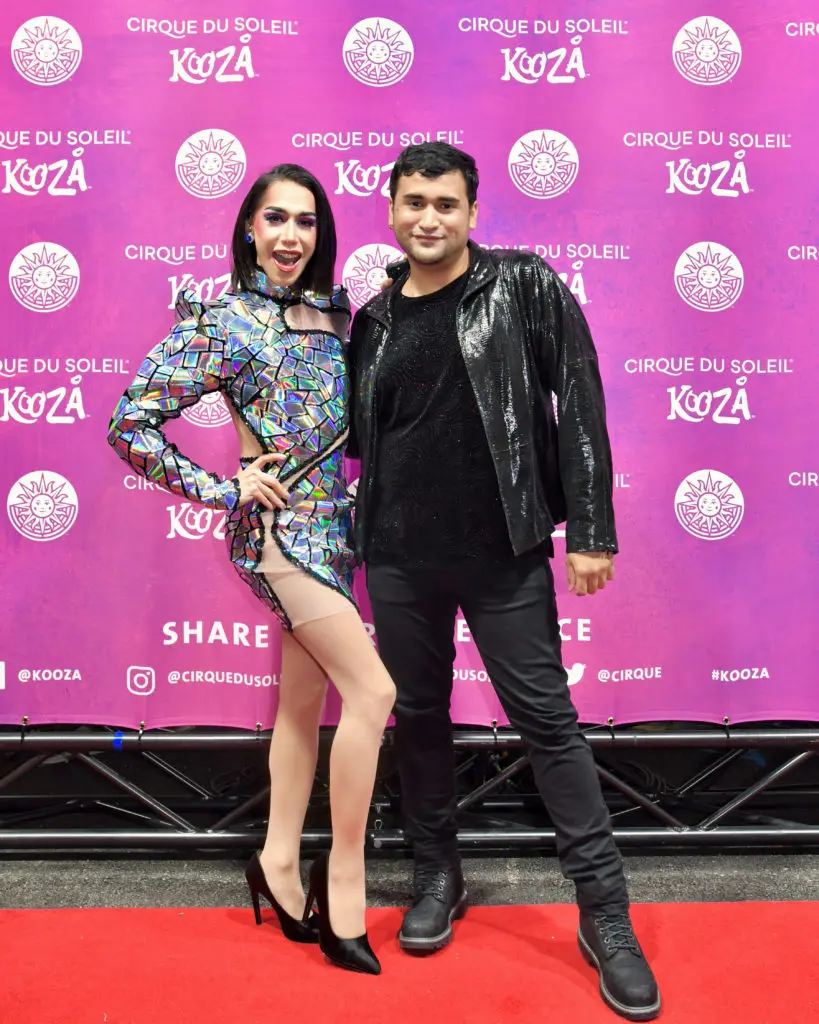 Queen Angelina, Lunaro Moreno at the Cirque du Soleil KOOZA premiere.  (Photo by Alex Montoya)