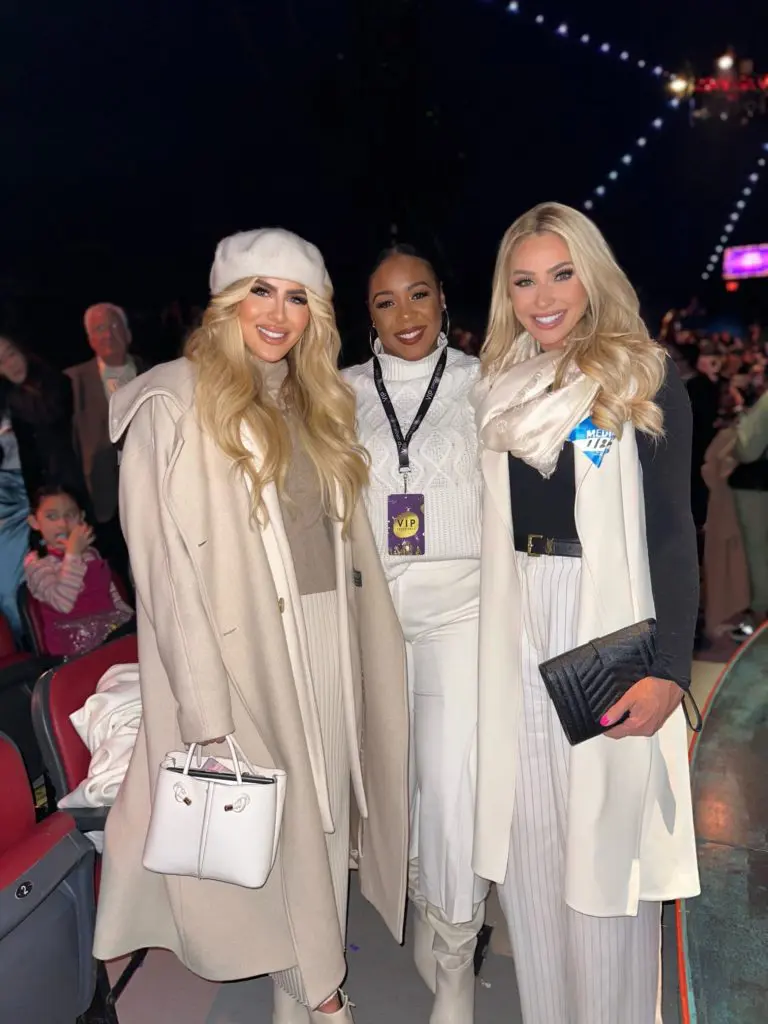 Sarah Pappas, Tamara Washington, Chita Craft at the Cirque du Soleil KOOZA premiere.  (Photo by Alex Montoya)