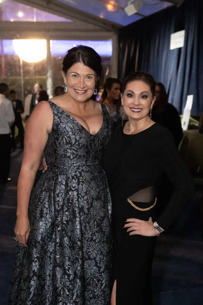 Sunday Shepherd, Amy LeBlanc at the Houston Ballet Ball, held in a state-of-the-art tent at the Margaret Alkek Williams Center for Dance  (Photo by Wilson Parish) 