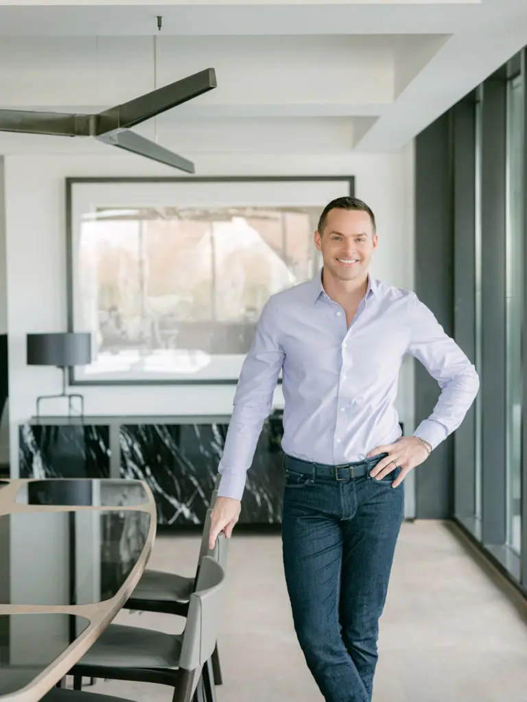 CASA Companies CEO and design talent Jerry Hooker was hands-on throughout the design/build process of the residence at The River Oaks. (Photo by Divya Pande)