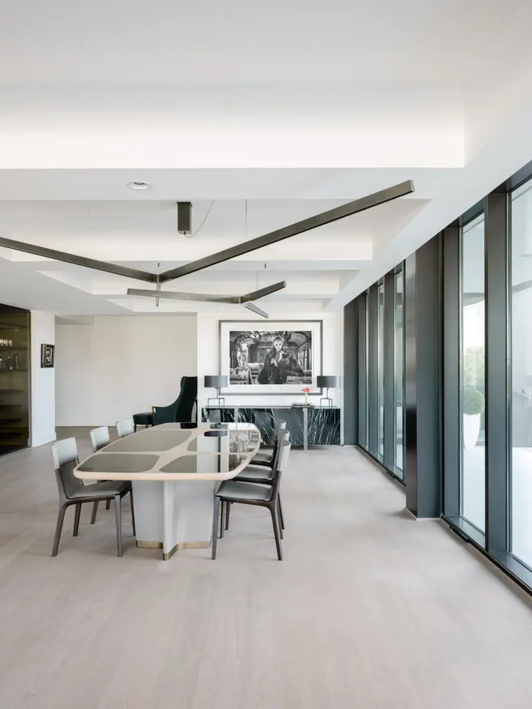 CASA Companies provide everything from artwork to lighting fixtures to furnishings in this turnkey project in The River Oaks condominium. (Photo by Divya Pande)