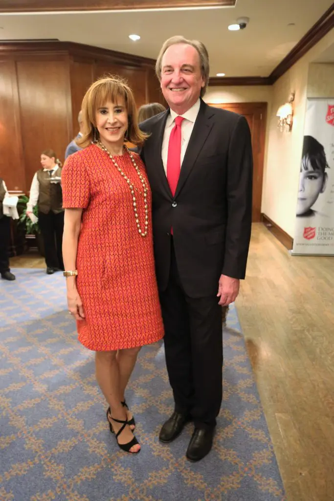 Vicki West & Ralph Burch at the Salvation Army annual dinner held at The Houstonian Hotel. (Photo by Phillip Burn)