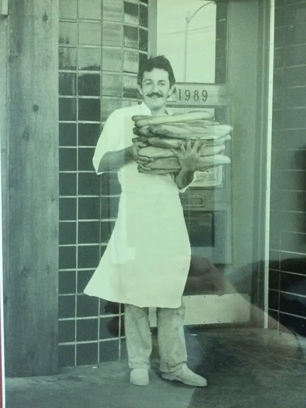 A vintage photo of chef Patrice Ramain back in those early days when he first launched his bakery along with his beloved wife, Mary. (Photo by Jenn Duncan)