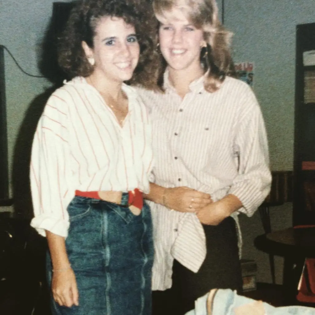 Authors Jeannie Long and Michele Alexander in high school in the 80s (Images provided by Michelle Alexander and Jeannie Long)