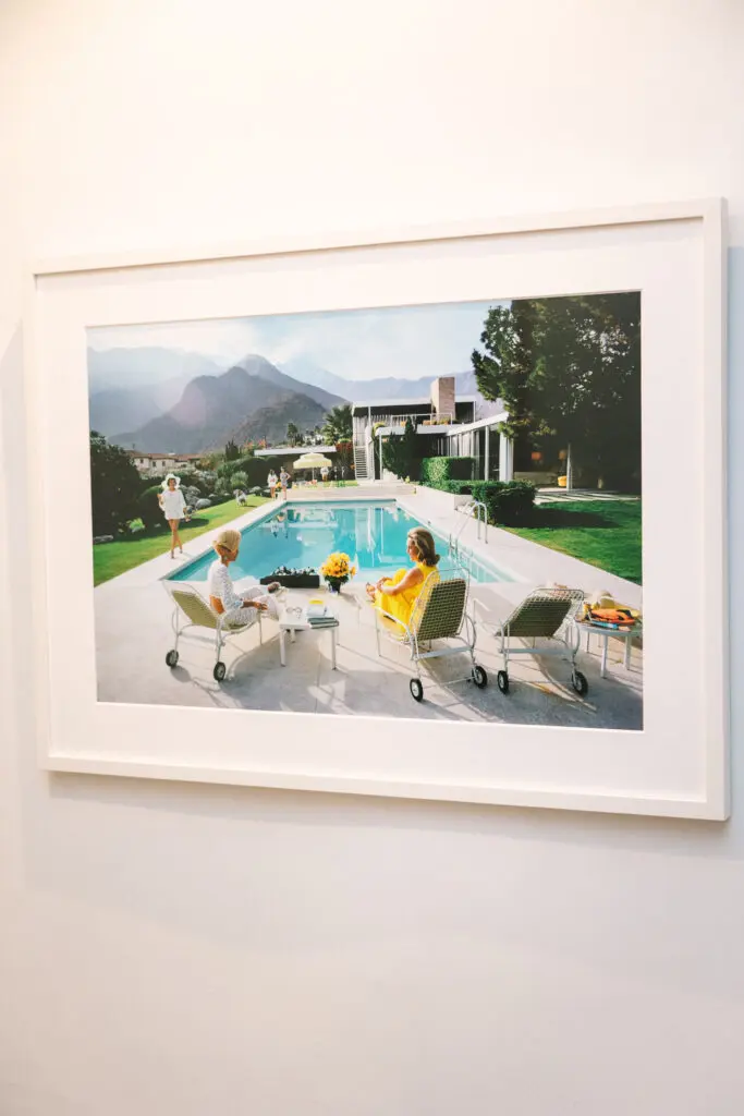 Slim Aarons' "Poolside Gossip," 1970 on display at Houston Center for Photography's Print Auction & Dinner (Photo by Johnny Than)