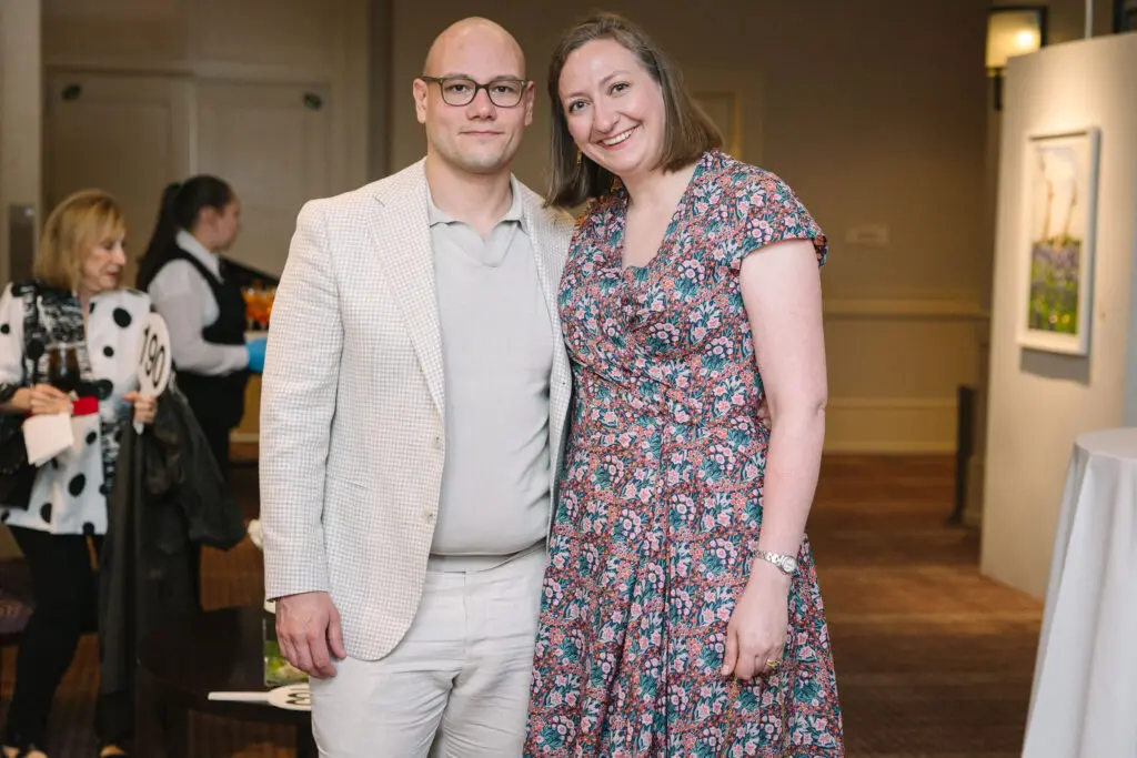 Petko Ivanov, Nancy O'Connor at Houston Center for Photography's Print Auction & Dinner  (Photo by Johnny Than)
