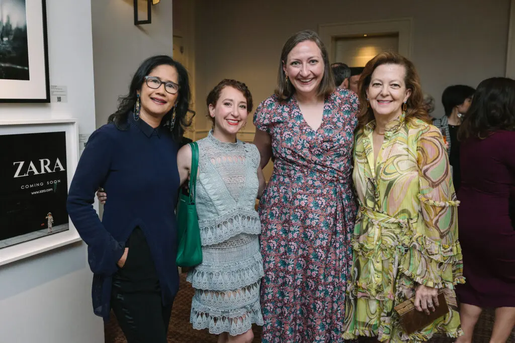 Bennie Flores Ansell, Debra Barrera, Nancy O'Connor, Nena Marsh at Houston Center for Photography's Print Auction & Dinner (Photo by Johnny Than)