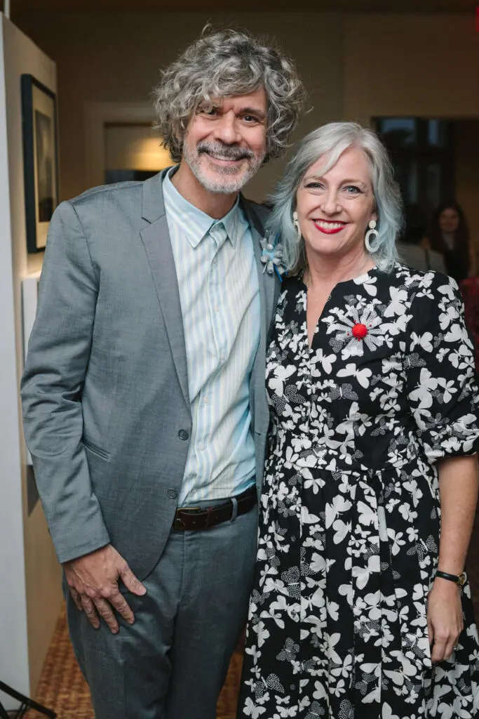 Stephan Hillerbrand & Mary Magsamen at Houston Center for Photography's Print Auction & Dinner (Photo by Johnny Than)