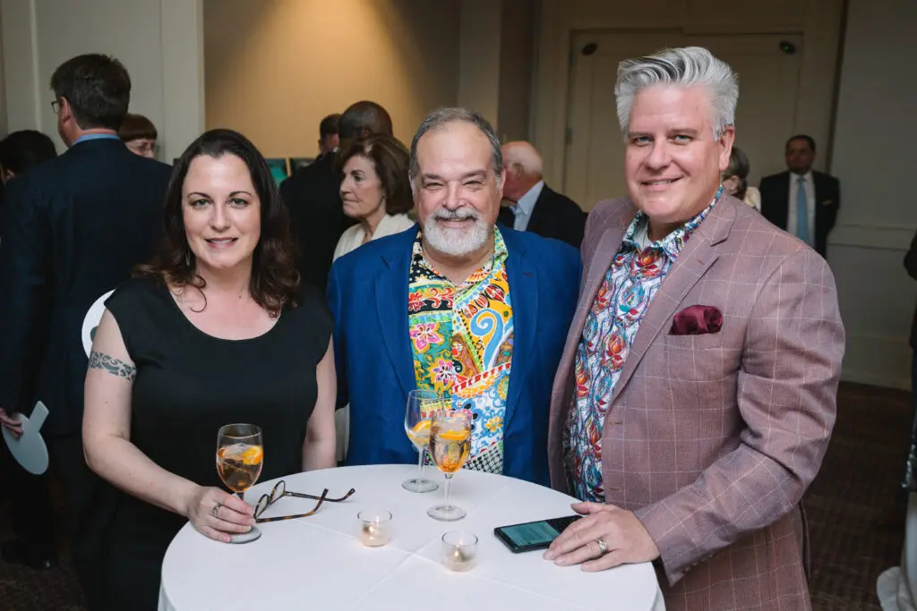 Shanti Conlan, Keith Vassallo, John Frels at Houston Center for Photography's Print Auction & Dinner (Photo by Johnny Than)