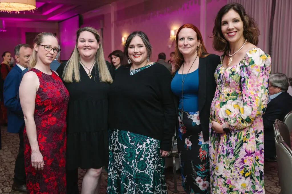 Alexis Offner, Courtney Morgan, Sarah Beth Wilson, Caitlin Rosenthal, Rebekah McEntire at Houston Center for Photography's Print Auction & Dinner (Photo by Johnny Than)