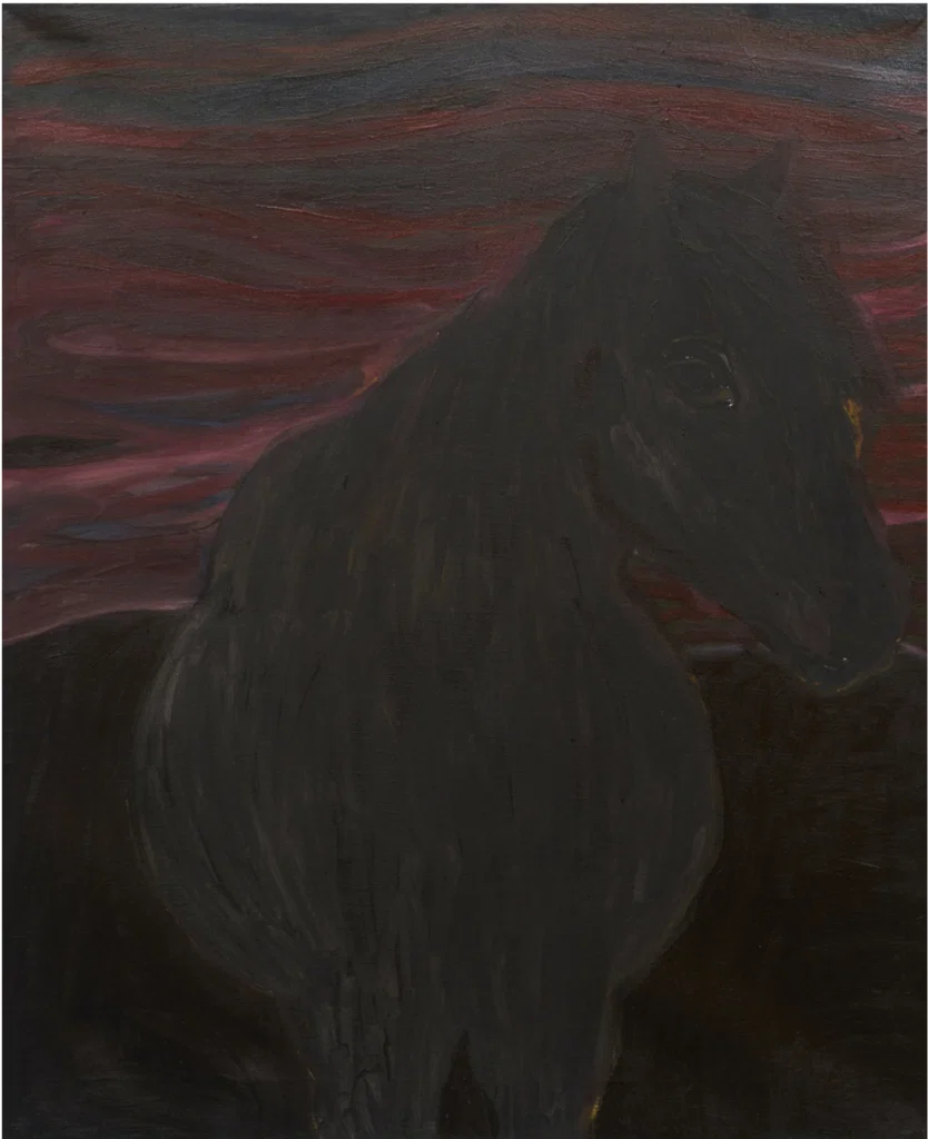 Gideon Appah's "The Shy Stallion," 2022 at Gallery 1957