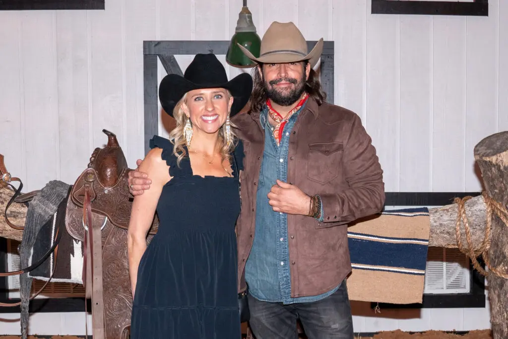 Berg Hospitality Group honchos Emily Hanley, Sam Governale on a special evening at The Ranch at the Houston Livestock Show and Rodeo featuring Cole Hauser. (Photo by Jacob Power)