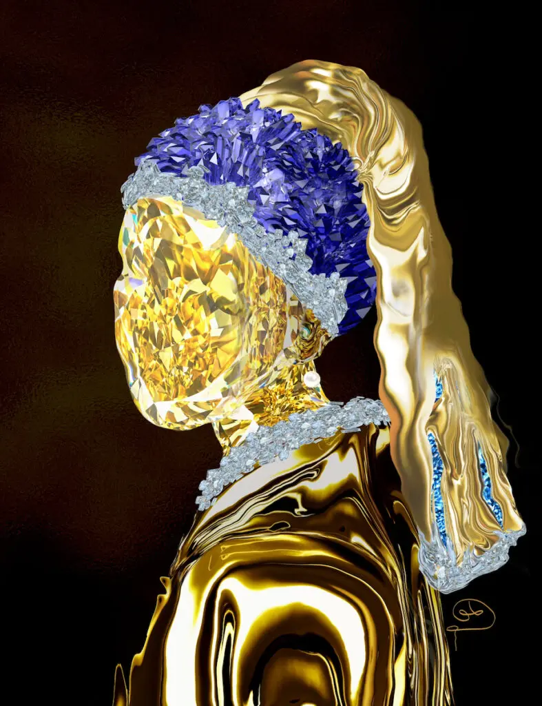 Dallas Artist LaToya Jones’ Glittering ‘Girl With a Pearl’ is Heading — in 3D Form — to a Major International Show