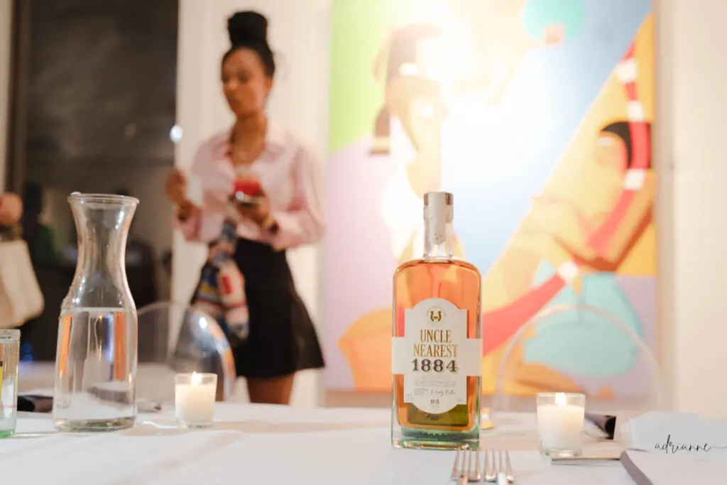 Alexis Betts at "Colorful Wave, White Sea" dinner at W.A.A.S. Gallery (Photo by Demetri Sheffield)