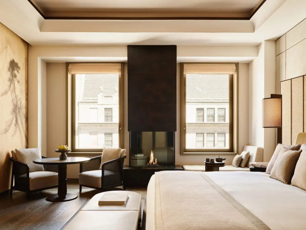 The indulgent amenities make each of the 83 Aman New York suites a sanctuary on their own. 