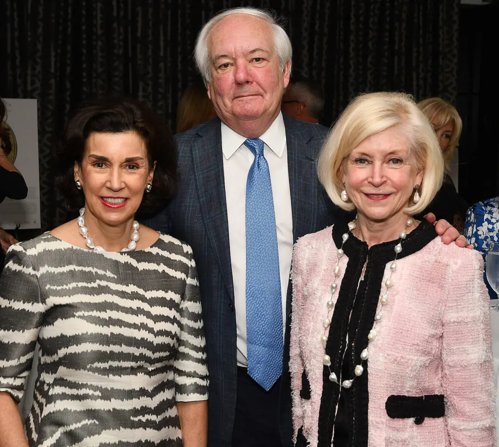 Begonia Santos, John & Ann Bookout at the Queen Sofia Spanish Institute Kick-Off event at Steak 48 (Photo by Dave Rossman)