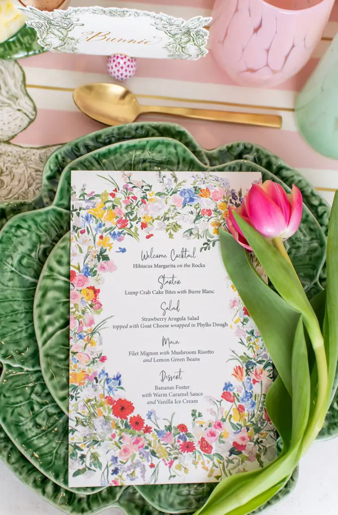 Does anything say Easter more than greenery and tulips?