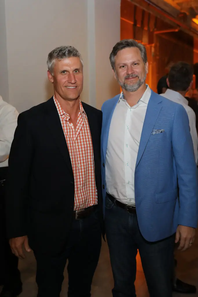 Chris Brown, Ben Marshall at the Oil & Gas Texas Hold ‘Em Tournament benefiting YES Prep.