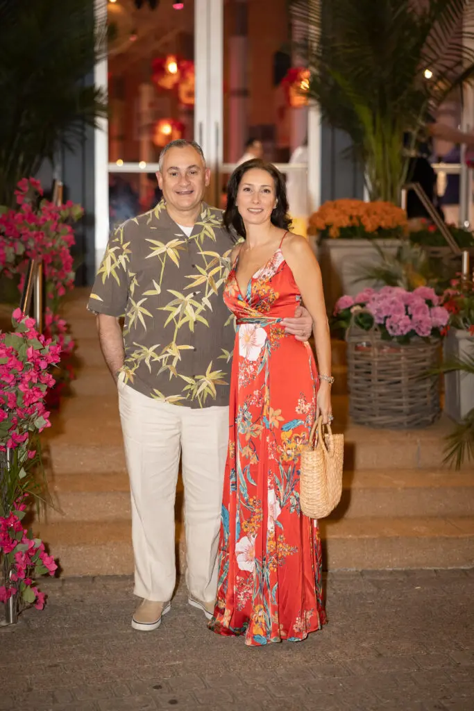 Chris & Cynde Stavros at the Houston Museum of Natural Science 'Sunset Soirée' (Photo by Mike Rathke)