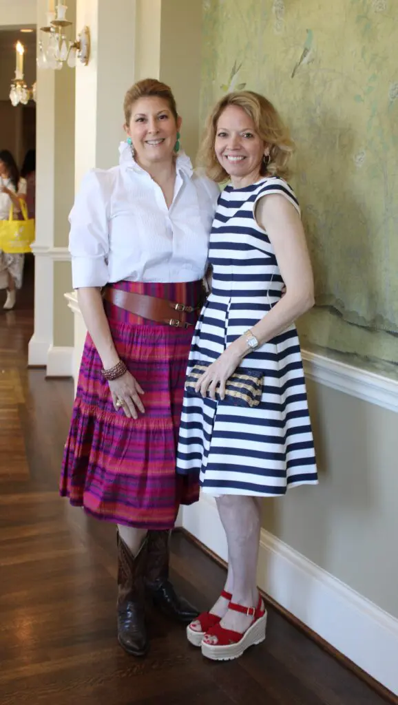 Christina Sacco, Julie Sacco at the HLS&R International Committee Ladies' luncheon at River Oaks Country Club. (Photo by courtesy of HLSR)