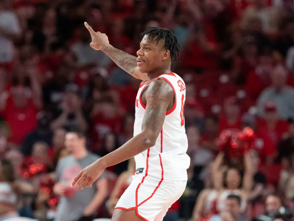UH guard Marcus Sasser is showing the way. (Photo by F. Carter Smith)