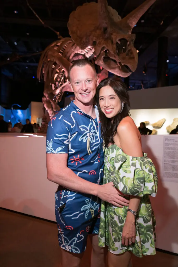 Jake & Carolyn Sabat at the Houston Museum of Natural Science 'Sunset Soirée' (Photo by Daniel Ortiz)