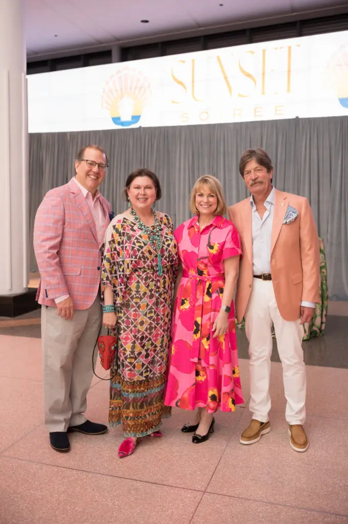 Jim Jordan & Shawn Stephens, Kelley & Stephen Lubanko at the Houston Museum of Natural Science 'Sunset Soirée' (Photo by Daniel Ortiz)